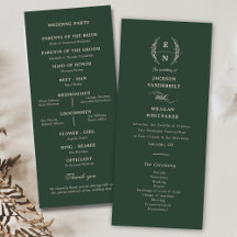 Floral gestapelte Monogramm-Initialen Hochzeit