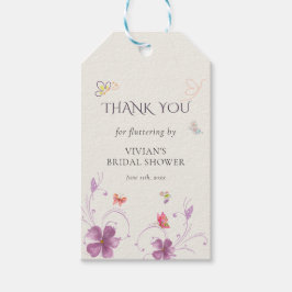 Floral gibt er mir Schmetterlinge Brautparty Gefal Geschenkanhänger