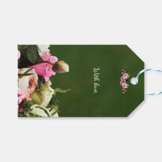 Floral Gift Tags with Editable Message - Botanical Geschenkanhänger