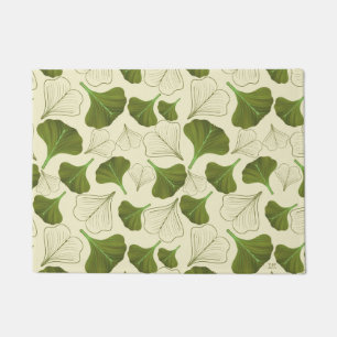 Floral Gingko Leaf Muster Fußmatte