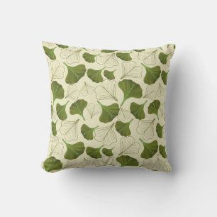 Floral Gingko Leaf Muster Kissen