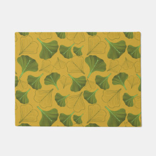 Floral Ginkgo Leaf Gelbes Muster Fußmatte