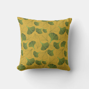 Floral Ginkgo Leaf Gelbes Muster Kissen Kissen