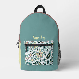 Floral Girl Backpack Bedruckter Rucksack