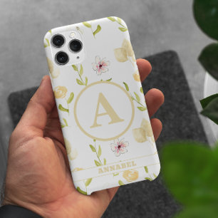 Floral Girly Monogram Case-Mate iPhone Hülle