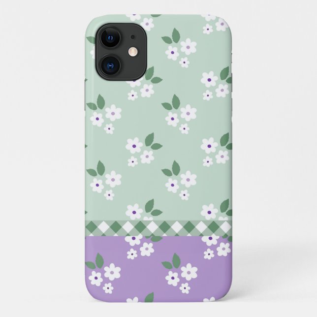 Floral Girly Simple Pattern Case-Mate iPhone Hülle (Rückseite)