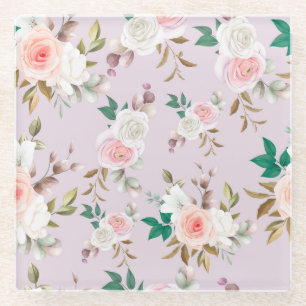 floral glasuntersetzer