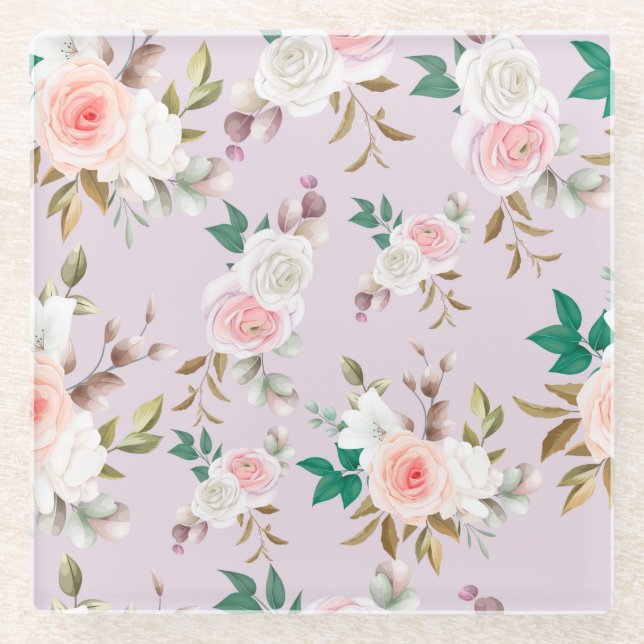 floral glasuntersetzer (Vorderseite)