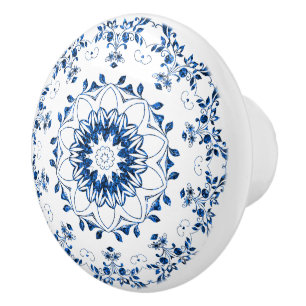 Floral Glittering Mandala Keramik Knob Keramikknauf
