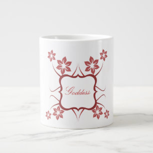Floral Goddess Jumbo Tasse, Rot Jumbo-Tasse