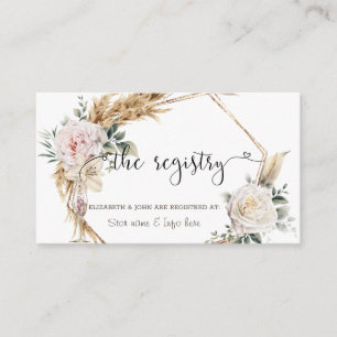 Floral Gold Rahmen Champagner Glas Begleitkarte