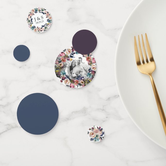 Floral Grace Wedding Konfetti (Gruppe)