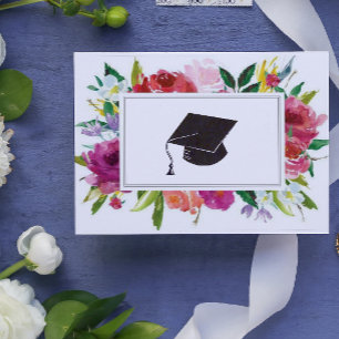 Floral Graduate Herzlichen Glückwunsch Karte