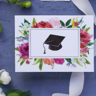 Floral Graduate Herzlichen Glückwunsch Karte