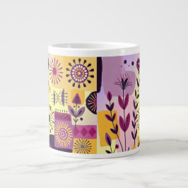 Floral graffiti Jumbo-Tasse