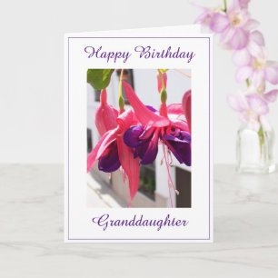Floral GrandTochter Birthday Karte
