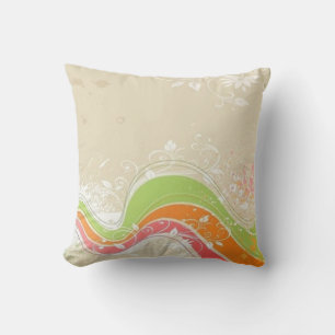 Floral Graphics Pillow Kissen