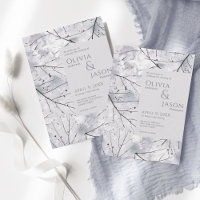 Floral Grau Lavender Watercolor