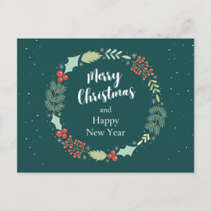 Floral Green Weihnachten