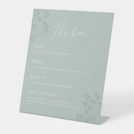 Floral Greenery Wedding Sockelschild