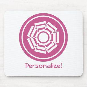 Floral Groove Mousepad, Magenta Mousepad