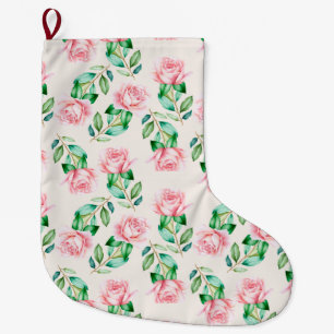 floral großer weihnachtsstrumpf