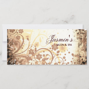 Floral Grunge Rack Card