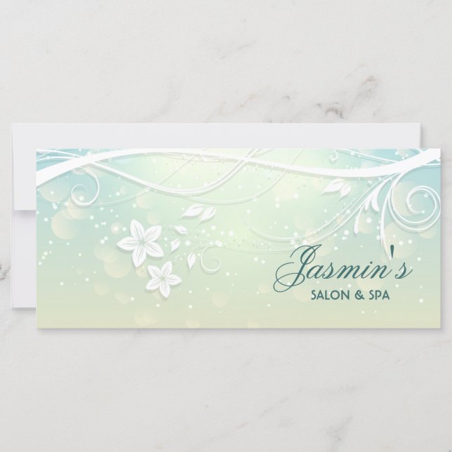 Floral Grunge Rack Card (Vorderseite)