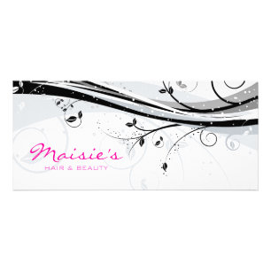 Floral Grunge Rack Card Werbekarte