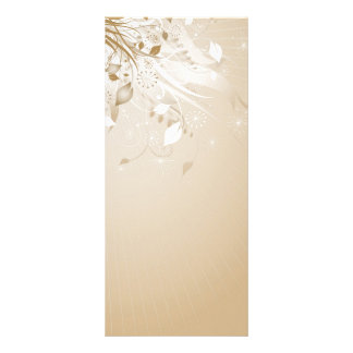 Floral Grunge Rack Card Werbekarte