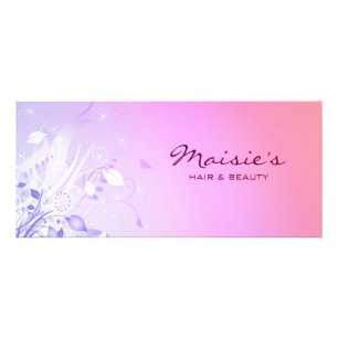 Floral Grunge Rack Card Werbekarte