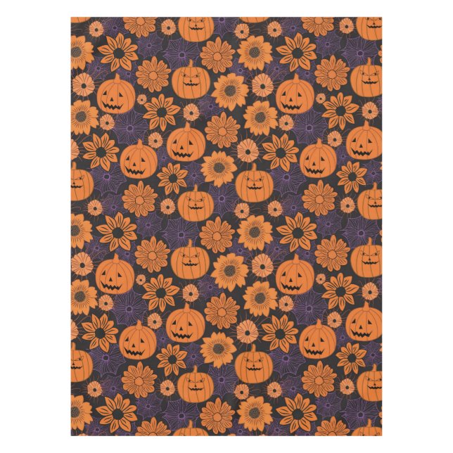 Floral Halloween Tischdecke (Vorderseite)