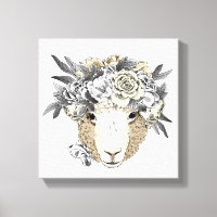 Floral Halo Sheep