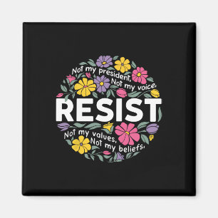 Floral hält sich nicht in den Händen meines Präsid Magnet