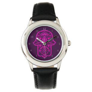 Floral-Hamsa-Armbanduhr Armbanduhr