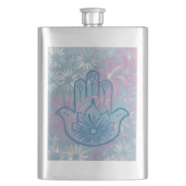 Floral Hamsa Flask Flachmann