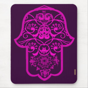Floral Hamsa Pink Mousepad