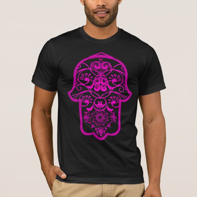 Floral Hamsa Pink T-Shirt (Vorderseite)