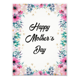 Floral Happy Mother's Day 2024 GIFT Fotodruck