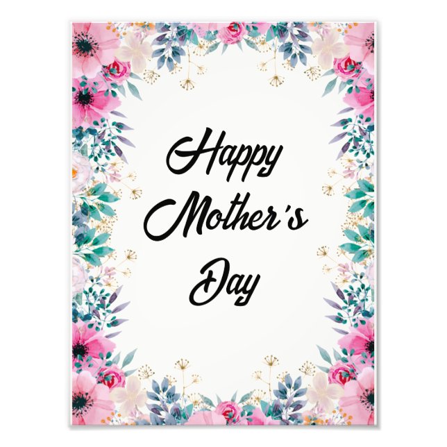 Floral Happy Mother's Day 2024 GIFT Fotodruck (Vorne)