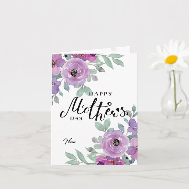 Floral Happy Mother's Day Card Karte (Kleine Pflanze)