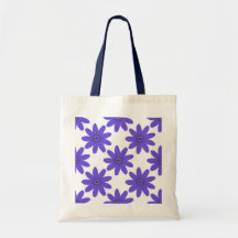 'Floral Harmony' Fettes Lila Muster