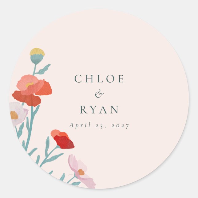 Floral Harmony Sticker (Vorderseite)