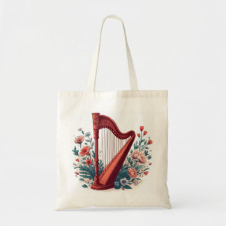 Floral Harp Tote Bag Tragetasche