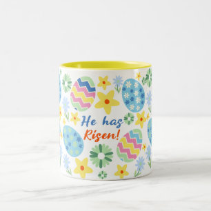 Floral hat er Osterfeier Tasse
