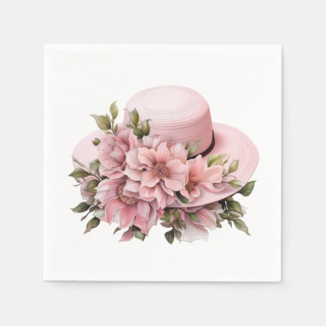 Floral Hat Serviette (Vorderseite)