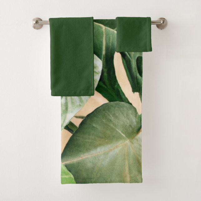 Floral/hawaiianisches/tropisches Blatt Badhandtuch Set (Insitu)