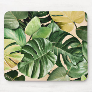 Floral/hawaiianisches/tropisches Blatt Mousepad