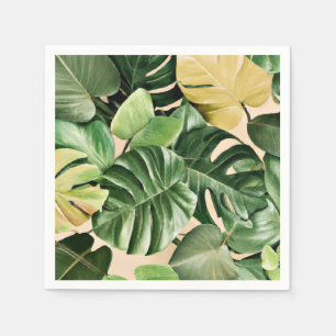 Floral/hawaiianisches/tropisches Blatt Serviette