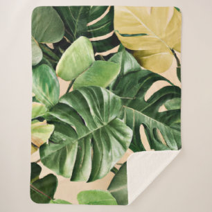 Floral/hawaiianisches/tropisches Blatt Sherpadecke